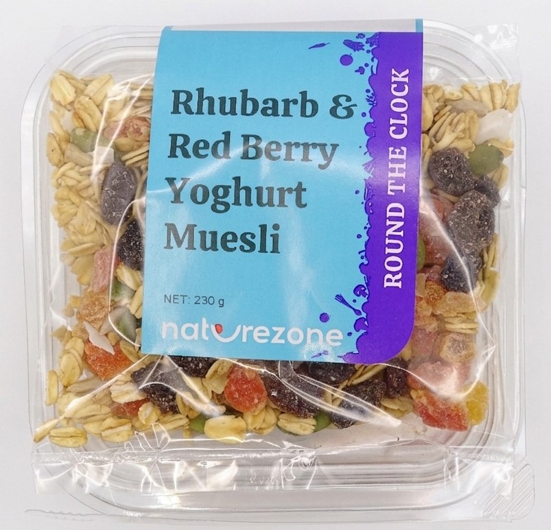 Rhubarb & Red Berry Yoghurt Muesli